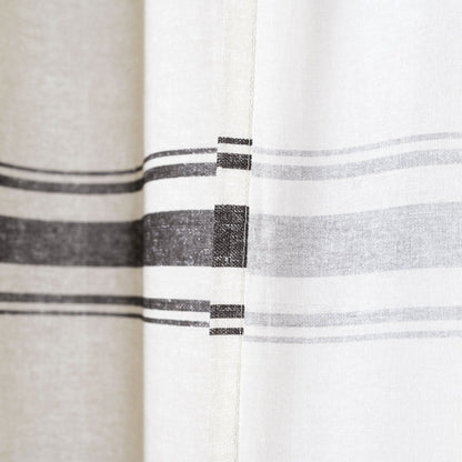 Lush Decor Farmhouse Stripe Shower Curtain