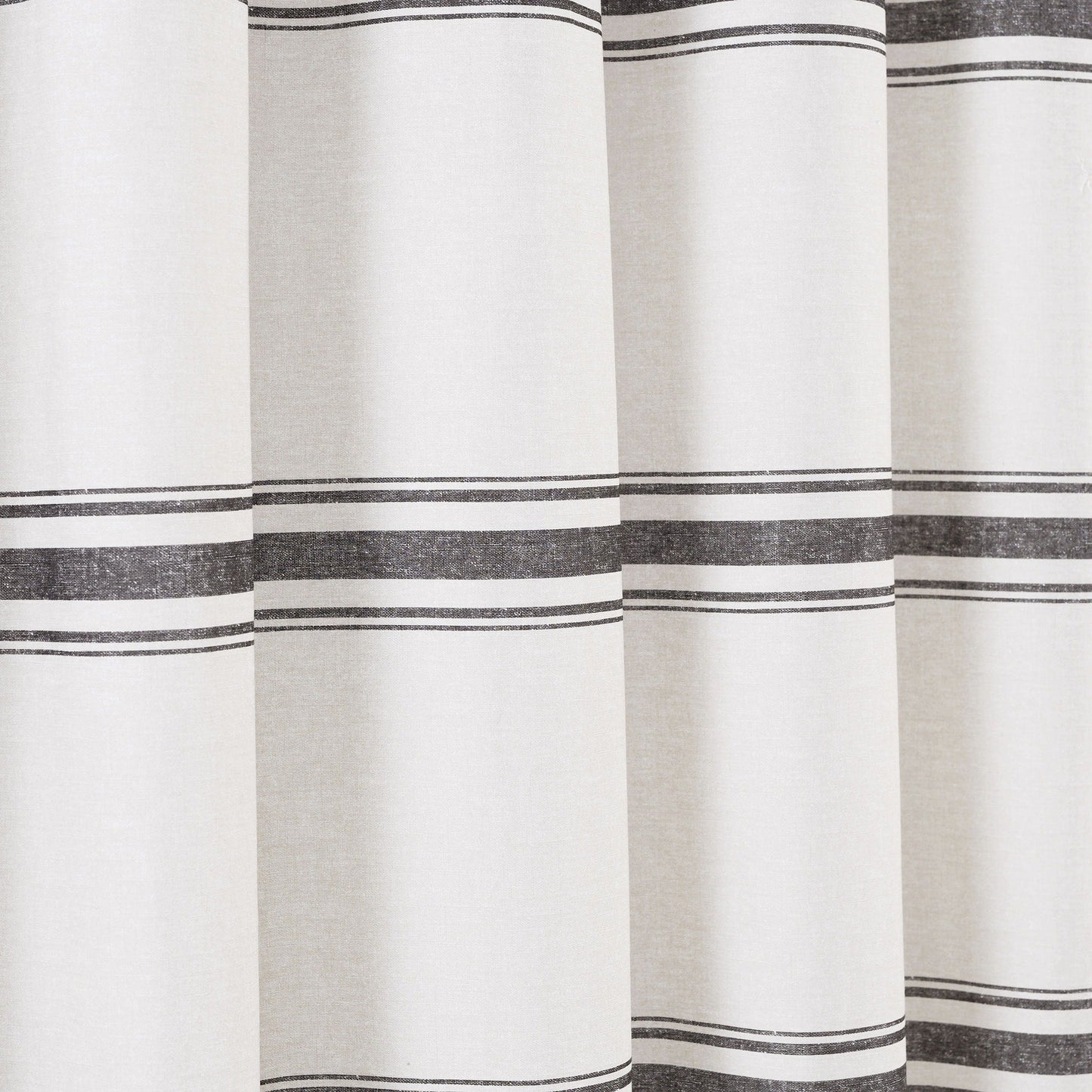 Lush Decor Farmhouse Stripe Shower Curtain