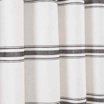 Lush Decor Farmhouse Stripe Shower Curtain