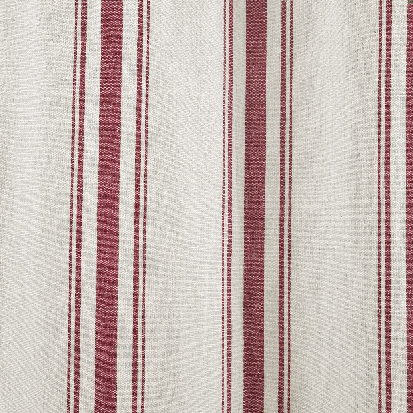 Lush Decor Farmhouse Stripe Yarn Dyed Cotton Window Curtain Panel Pair