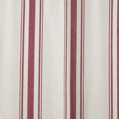 Lush Decor Farmhouse Stripe Yarn Dyed Cotton Window Curtain Panel Pair