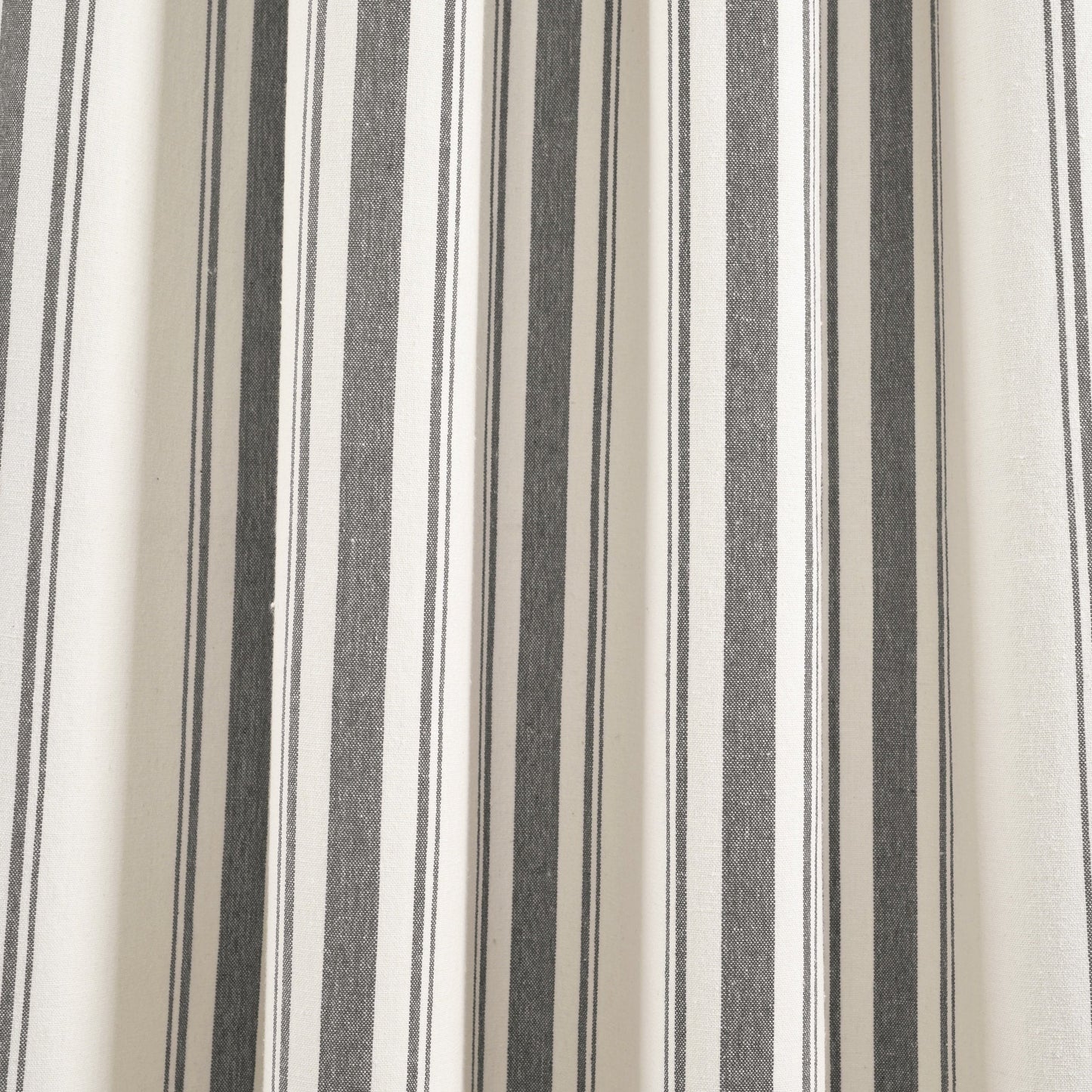 Lush Decor Farmhouse Stripe Yarn Dyed Cotton Window Curtain Panel Pair