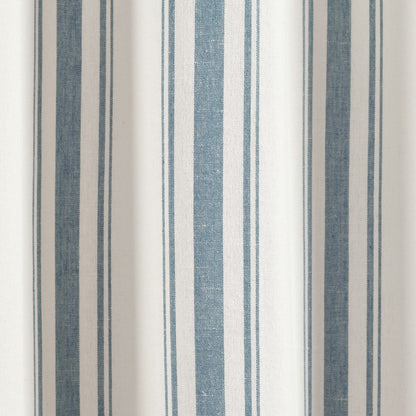 Lush Decor Farmhouse Stripe Yarn Dyed Cotton Window Curtain Panel Pair