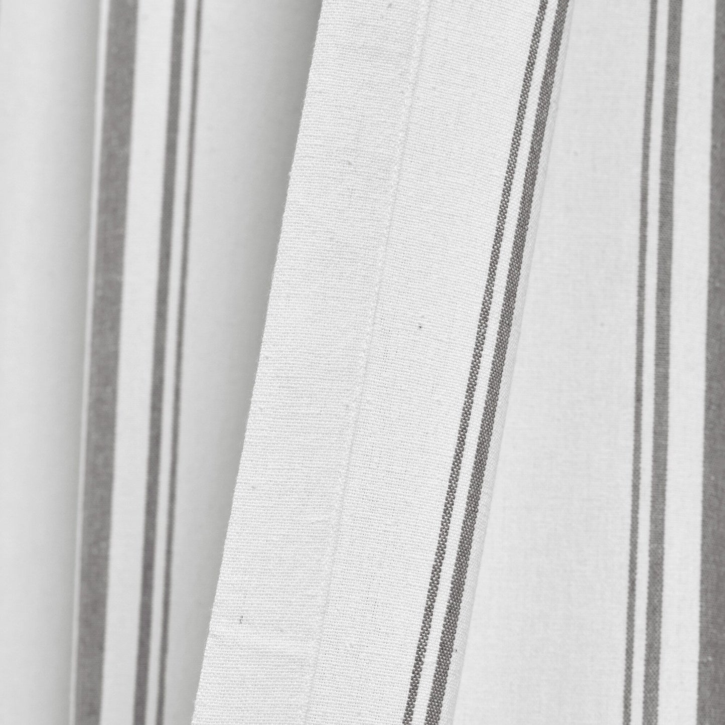 Lush Decor Farmhouse Stripe Yarn Dyed Cotton Window Curtain Panel Pair