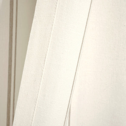 Lush Decor Farmhouse Stripe Yarn Dyed Cotton Window Curtain Panel Pair
