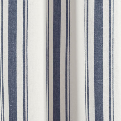 Lush Decor Farmhouse Stripe Yarn Dyed Cotton Window Curtain Panel Pair