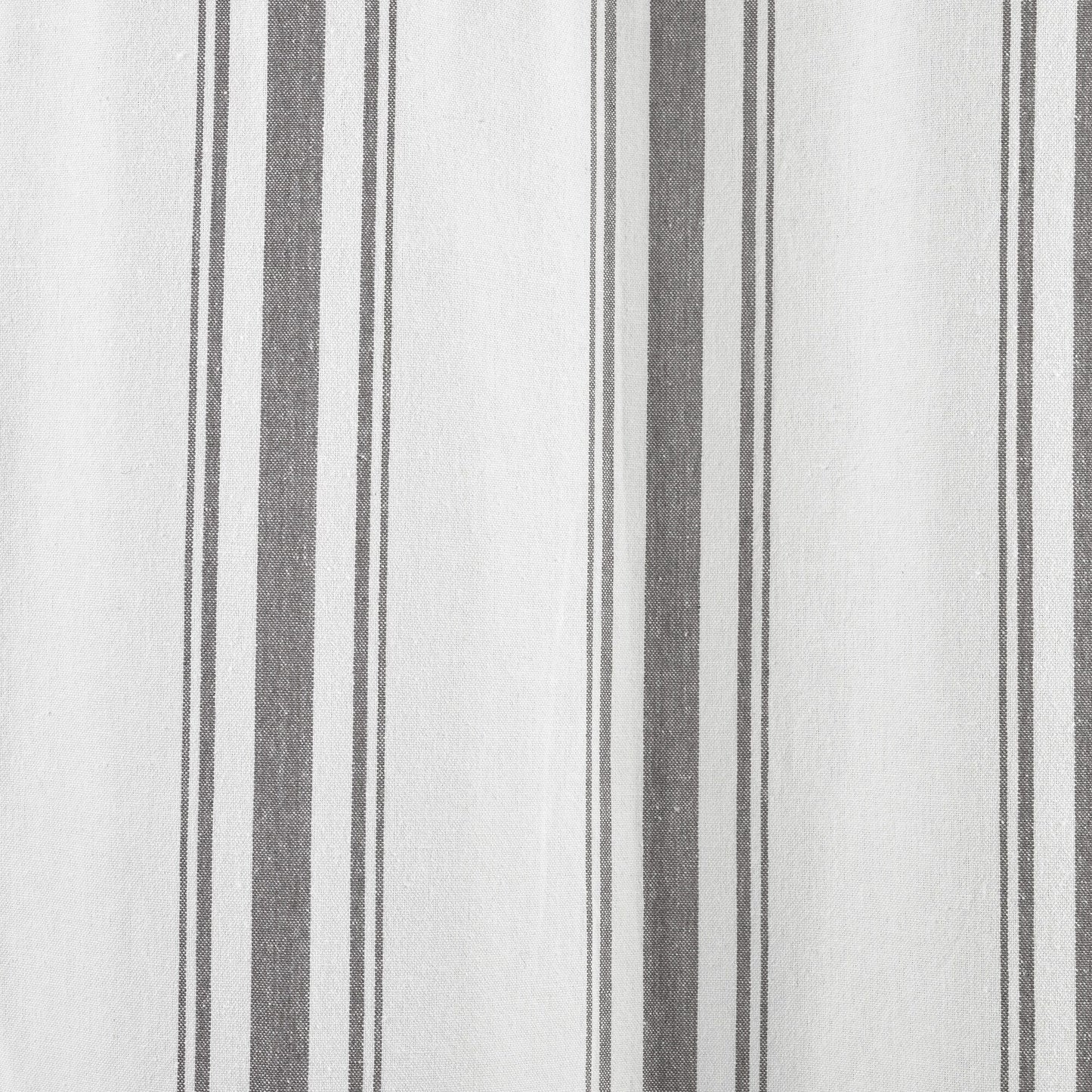 Lush Decor Farmhouse Stripe Yarn Dyed Cotton Window Curtain Panel Pair