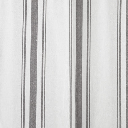 Lush Decor Farmhouse Stripe Yarn Dyed Cotton Window Curtain Panel Pair