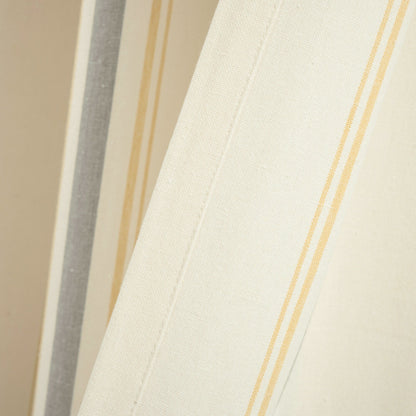 Lush Decor Farmhouse Stripe Yarn Dyed Cotton Window Curtain Panel Pair