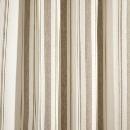 Lush Decor Farmhouse Stripe Yarn Dyed Cotton Window Curtain Panel Pair
