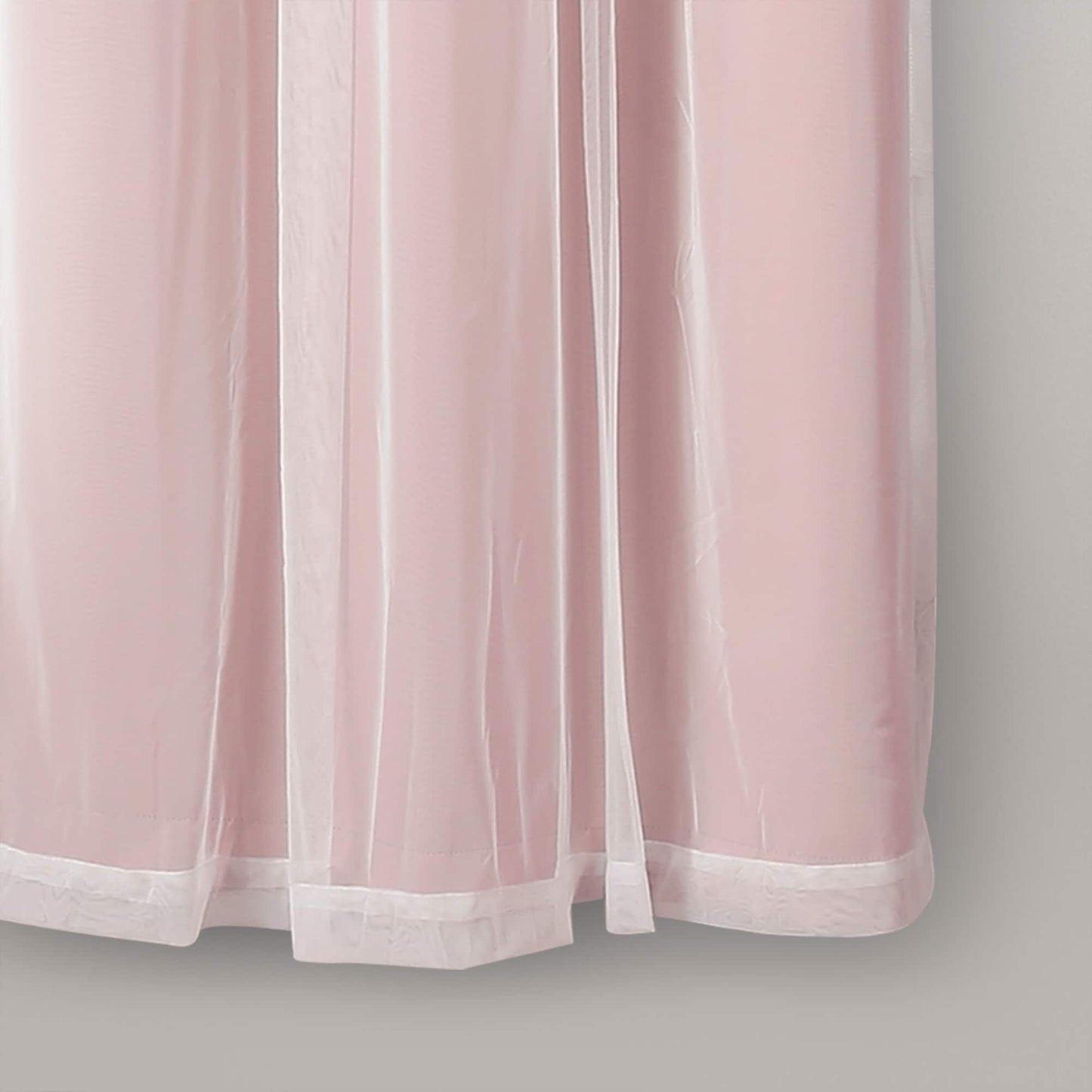 Lush Decor Grommet Sheer Panel Pair with Insulated Blackout Lining