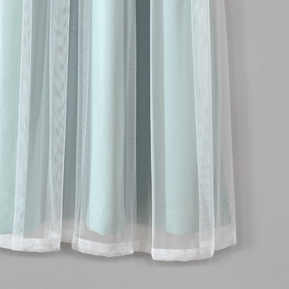 Lush Decor Grommet Sheer Panel Pair with Insulated Blackout Lining