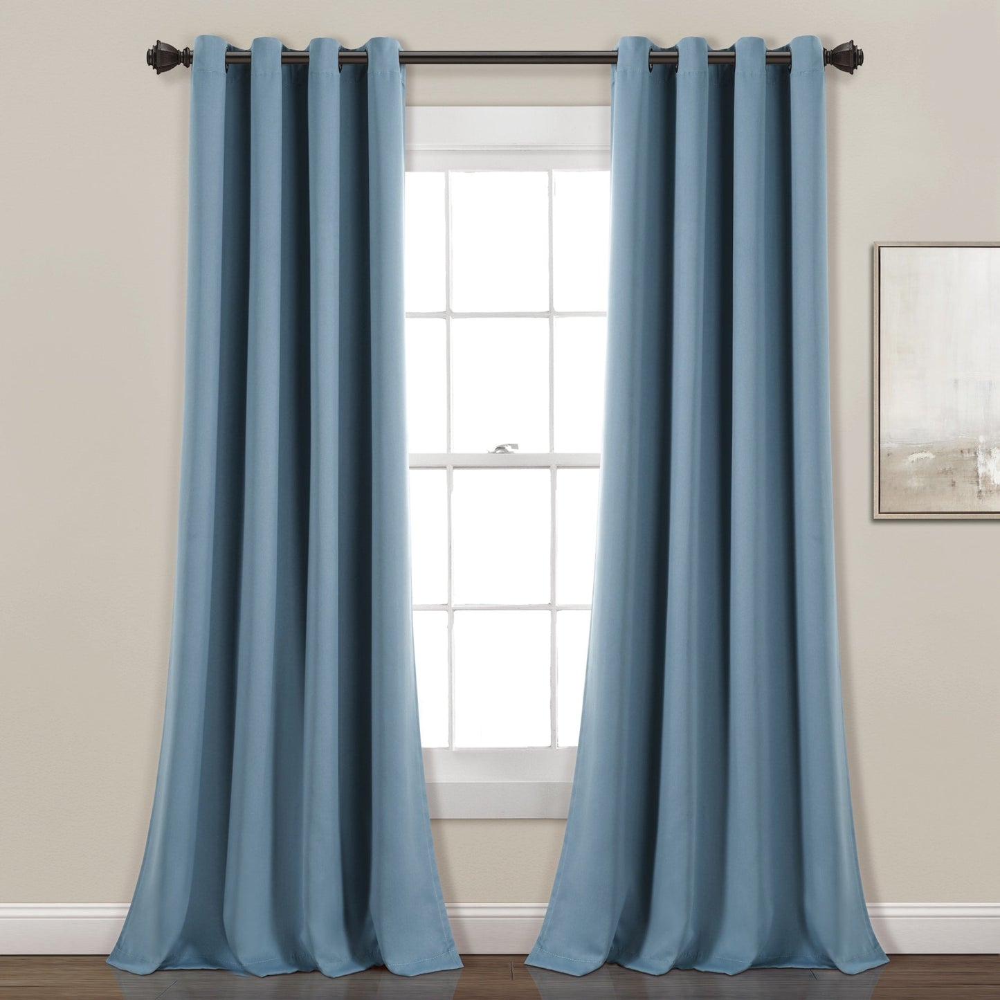 Lush Decor Insulated Grommet Blackout Curtain Panel Pair