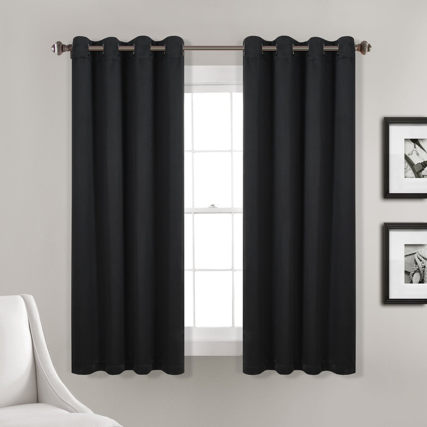 Lush Decor Insulated Grommet Blackout Curtain Panel Pair