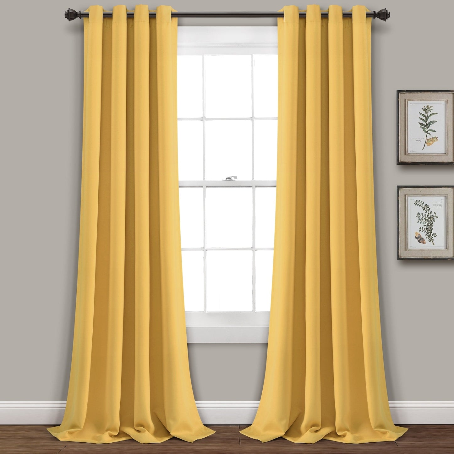 Lush Decor Insulated Grommet Blackout Curtain Panel Pair