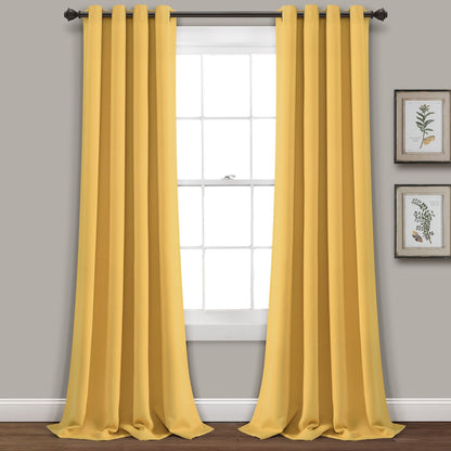 Lush Decor Insulated Grommet Blackout Curtain Panel Pair