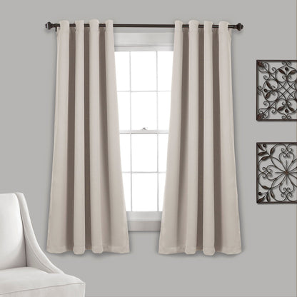 Lush Decor Insulated Grommet Blackout Curtain Panel Pair