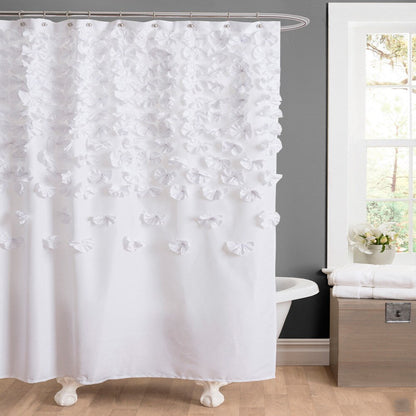 The Gray Barn Dogwood Ivory Shower Curtain
