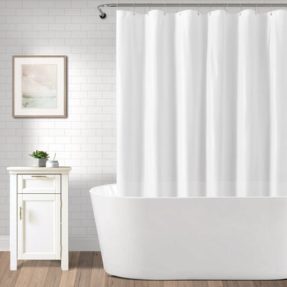 Lush Decor Peva Frosted Mildew Resistant Shower Curtain Liner With Grommets White Single