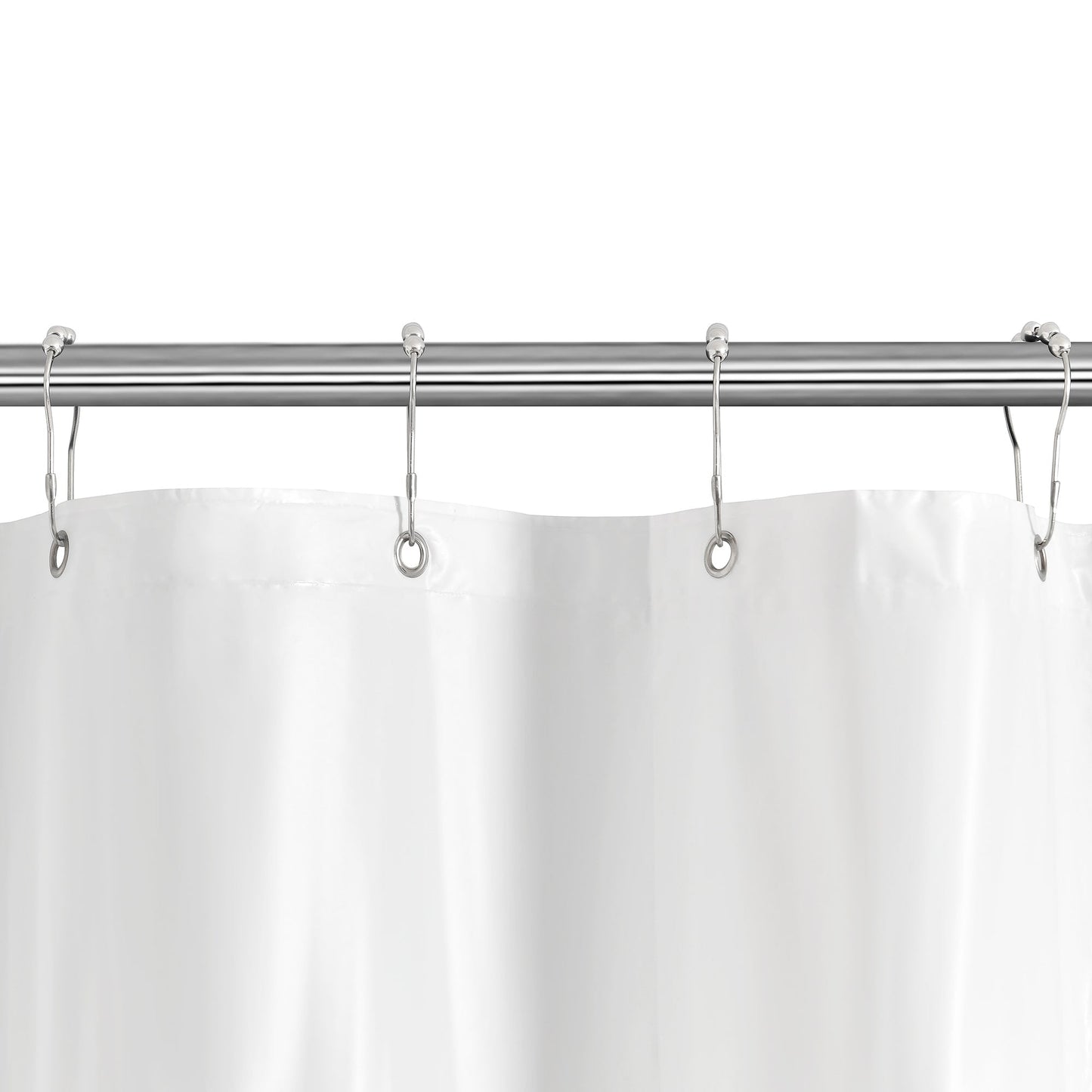 Lush Decor Peva Frosted Mildew Resistant Shower Curtain Liner With Grommets White Single