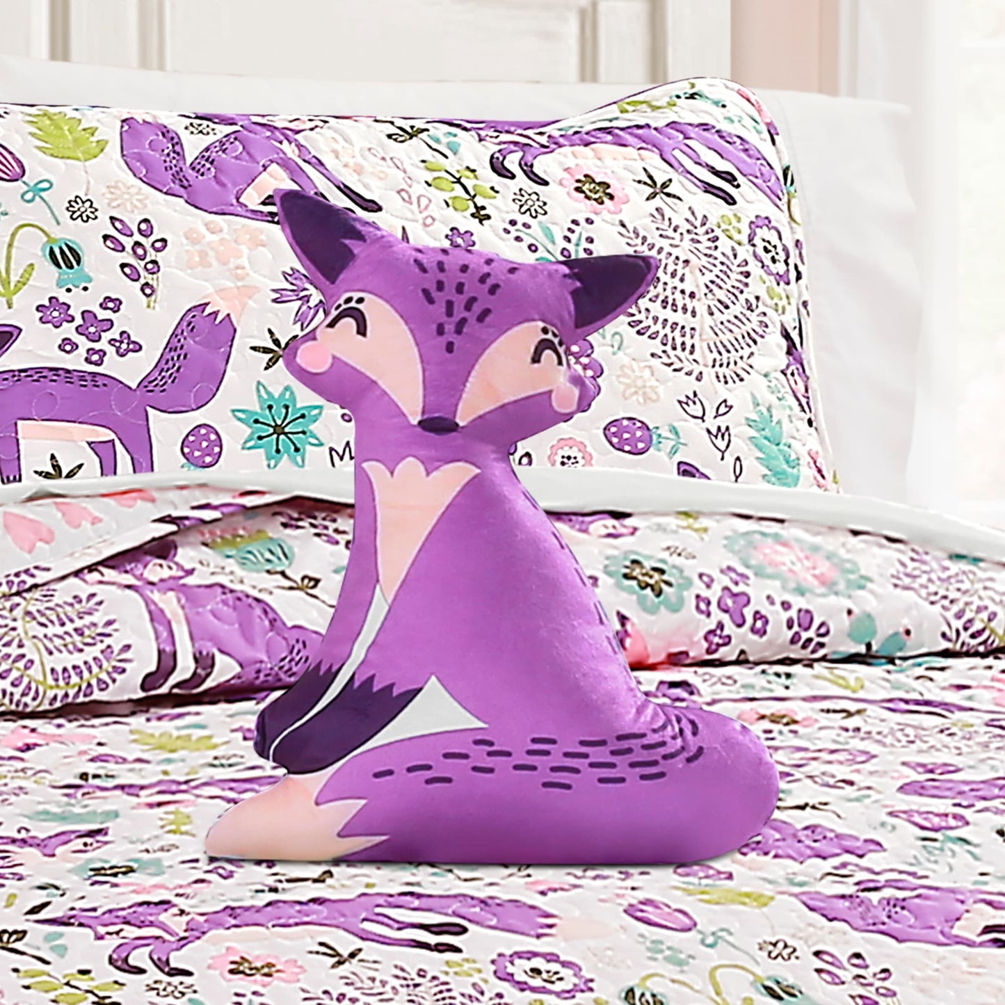 Lush Decor Pixie Fox 4-piece Quilt Set
