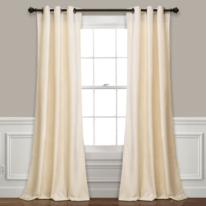 Porch & Den Lapeyrous Velvet Solid Room Darkening Window Curtain Panel Set