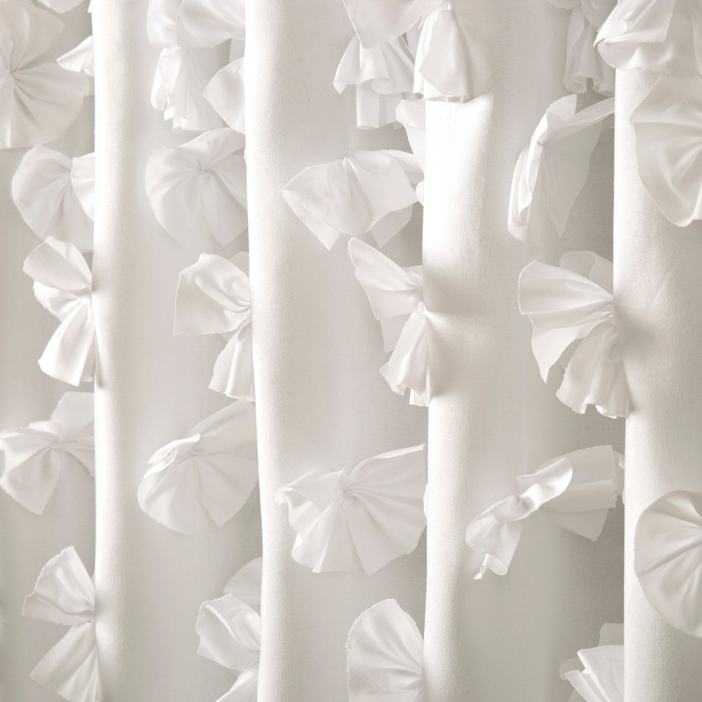 Silver Orchid Sterling Polyester Shower Curtain