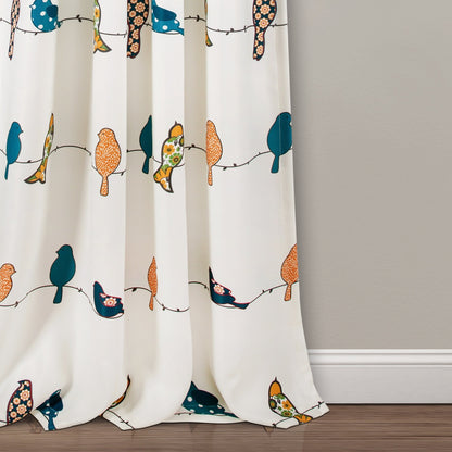 Lush Decor Rowley Birds Room Darkening Curtain Panel Pair