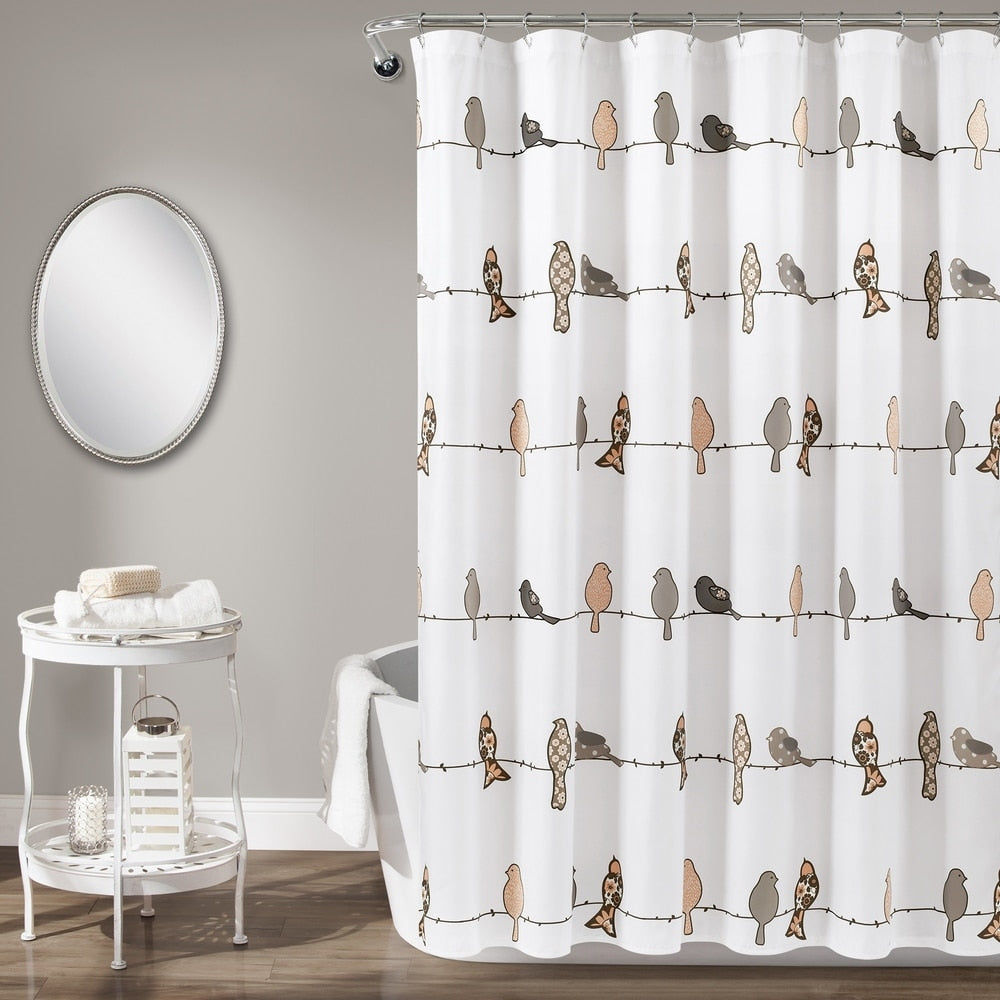 Lush Decor Rowley Birds Shower Curtain