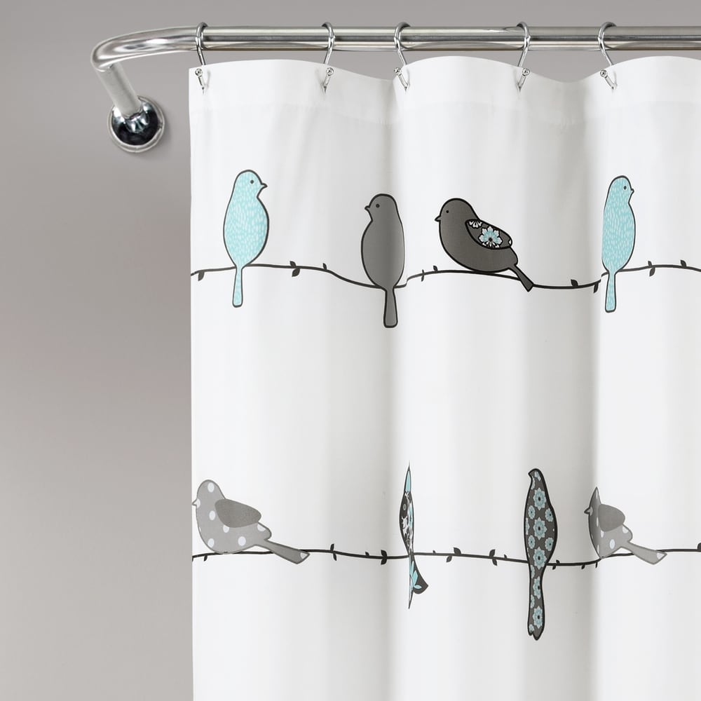 Lush Decor Rowley Birds Shower Curtain