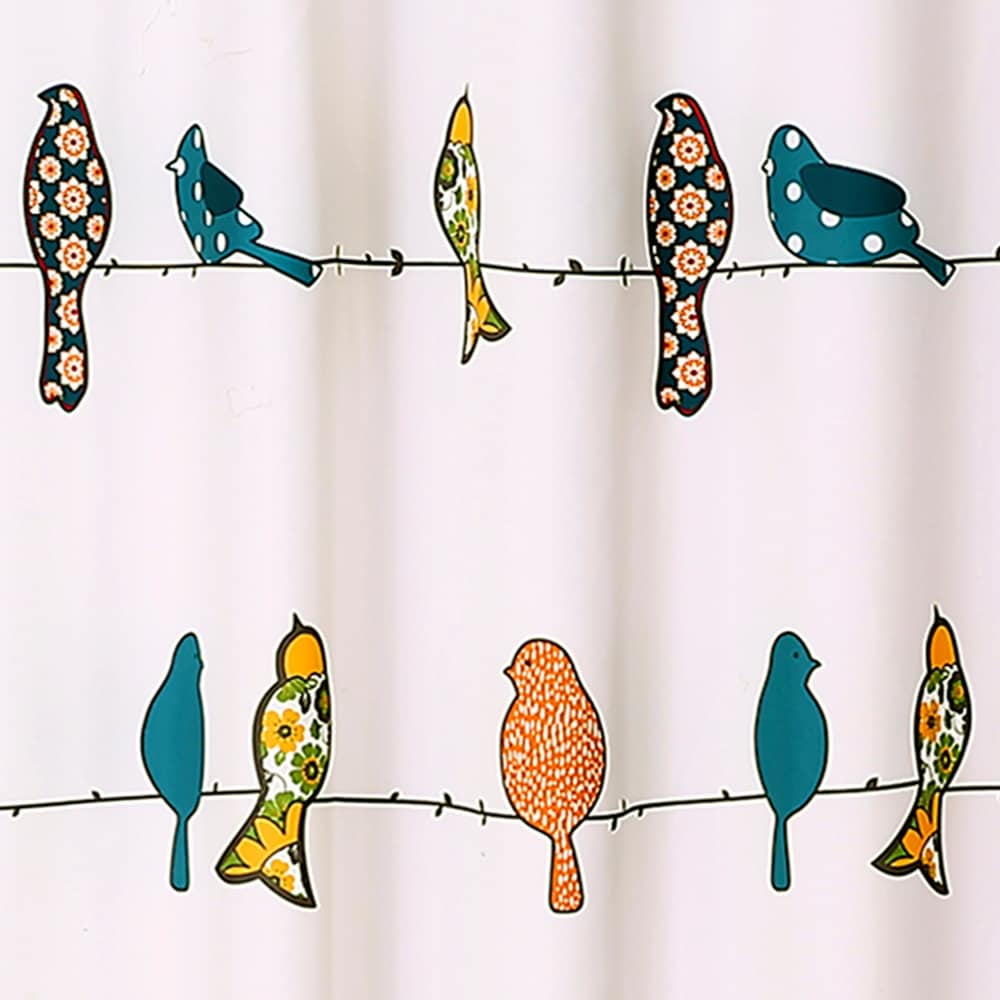 Lush Decor Rowley Birds Shower Curtain