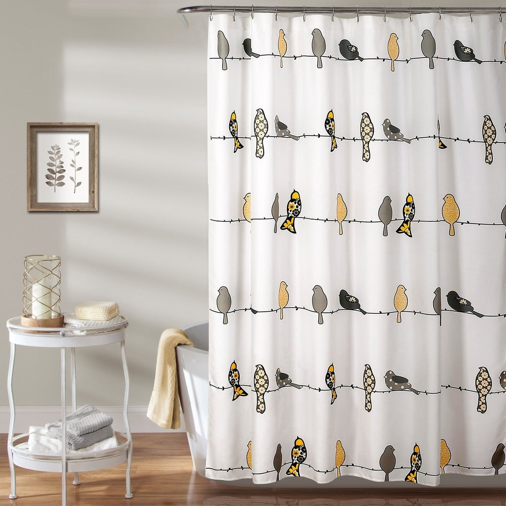 Lush Decor Rowley Birds Shower Curtain