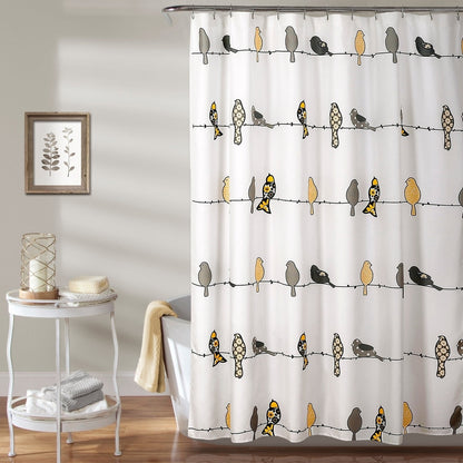 Lush Decor Rowley Birds Shower Curtain