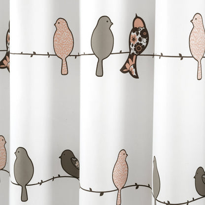 Lush Decor Rowley Birds Shower Curtain