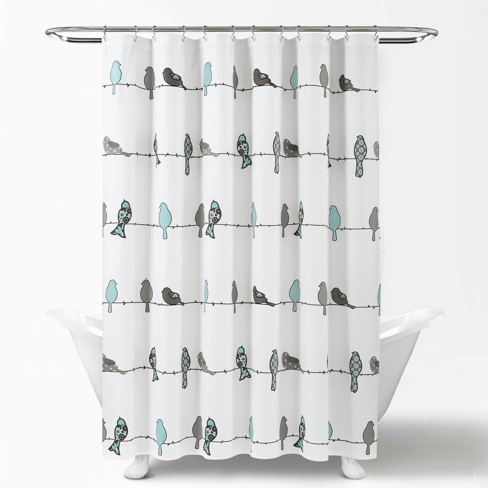 Lush Decor Rowley Birds Shower Curtain