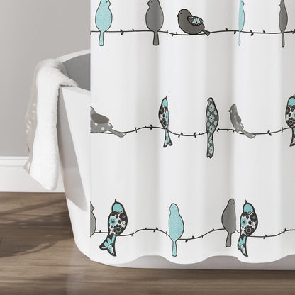 Lush Decor Rowley Birds Shower Curtain