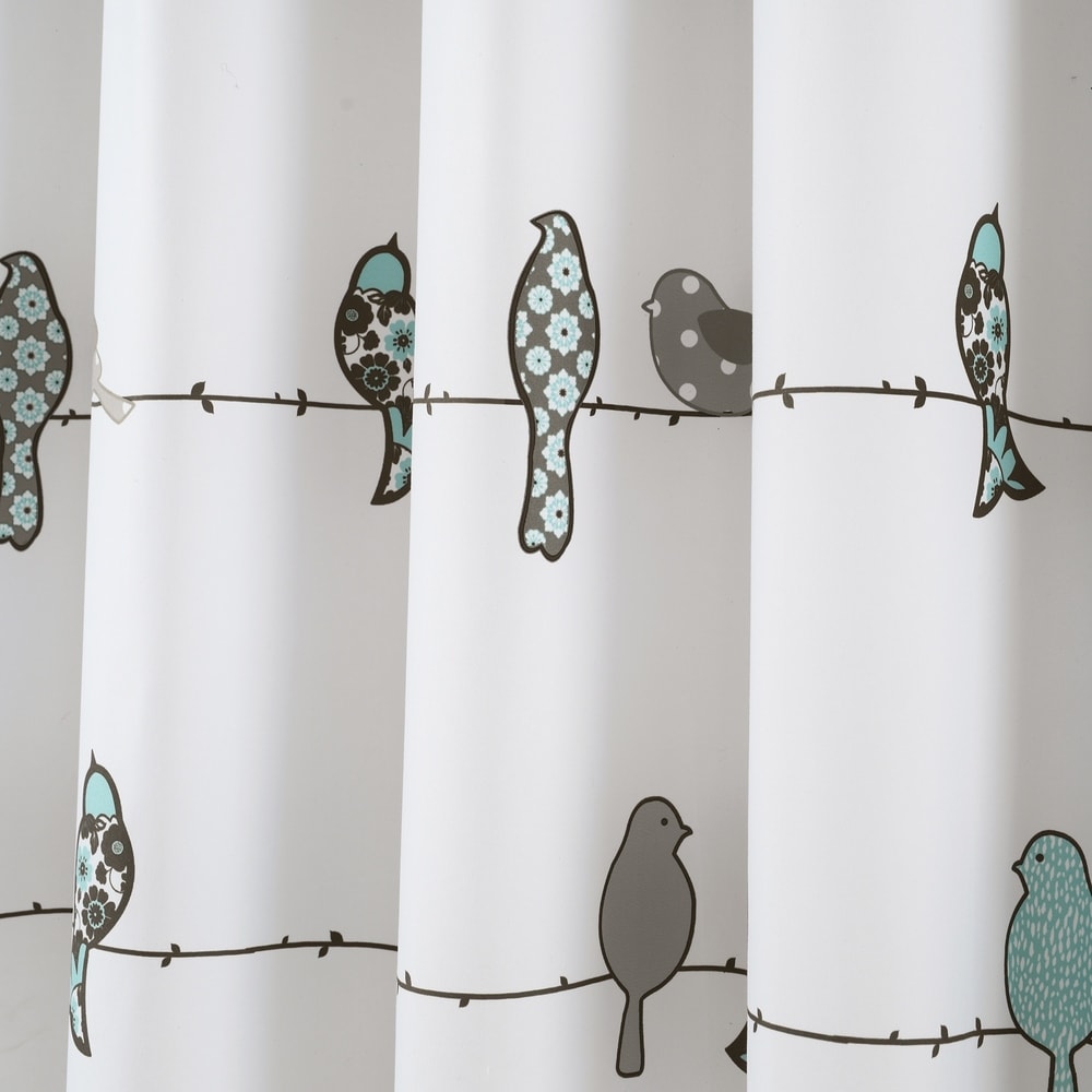 Lush Decor Rowley Birds Shower Curtain
