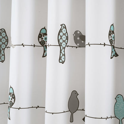 Lush Decor Rowley Birds Shower Curtain