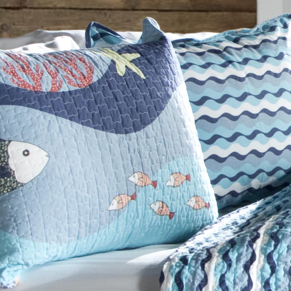 Lush Decor Sealife 3-Piece Cotton Quilt Set