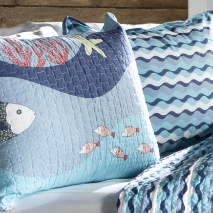 Lush Decor Sealife 3-Piece Cotton Quilt Set