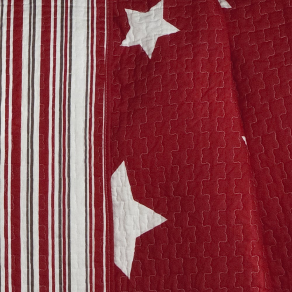 Lush Decor Star Pattern 3-piece Cotton Quilt Set