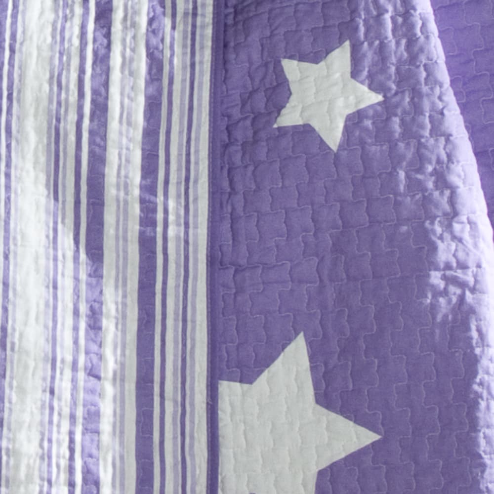 Lush Decor Star Pattern 3-piece Cotton Quilt Set