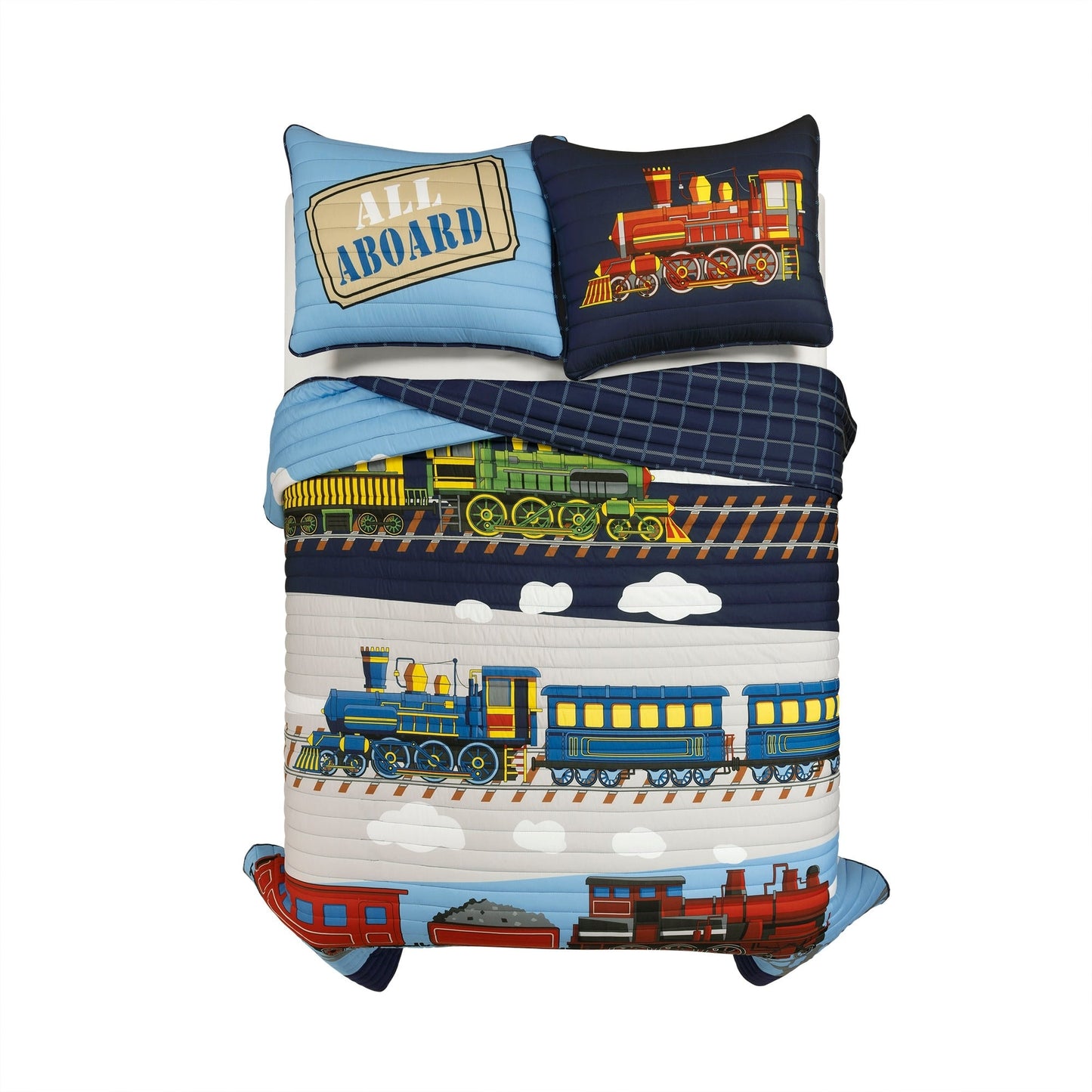 Lush Decor Steam Trains Quilt