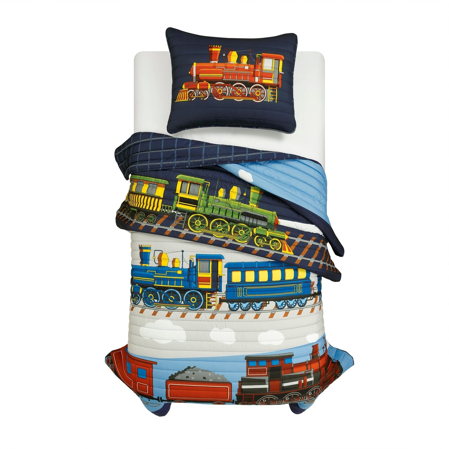 Lush Decor Steam Trains Quilt