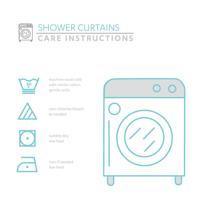 Porch & Den Elcaro Floral Pattern Shower Curtain