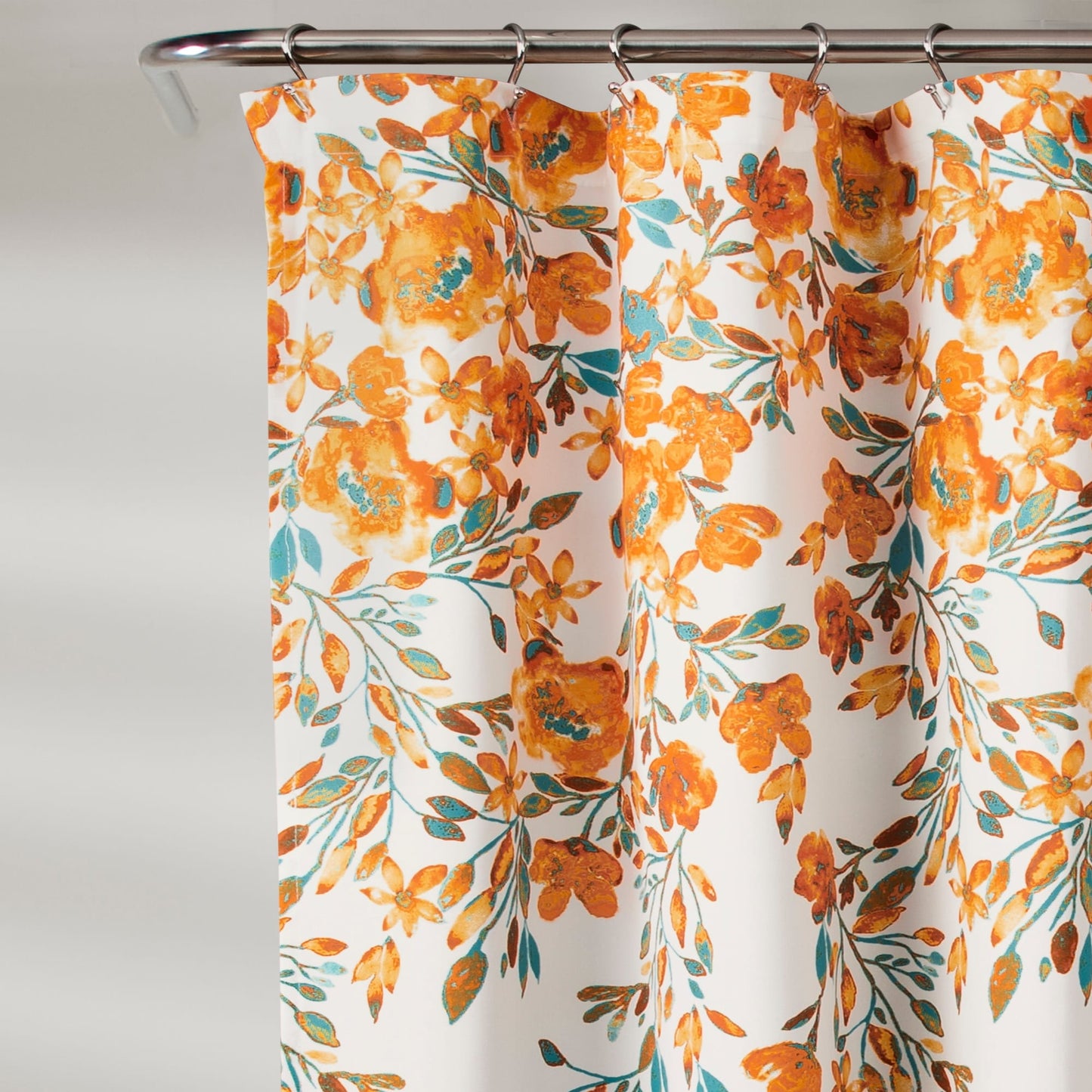 Porch & Den Elcaro Floral Pattern Shower Curtain