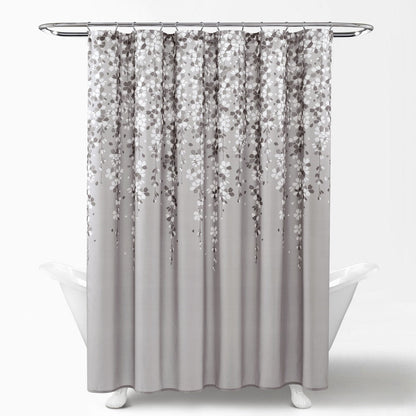 Lush Decor Weeping Flower Shower Curtain