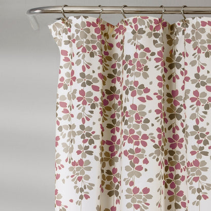 Lush Decor Weeping Flower Shower Curtain