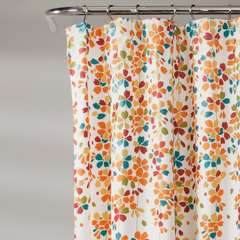 Lush Decor Weeping Flower Shower Curtain
