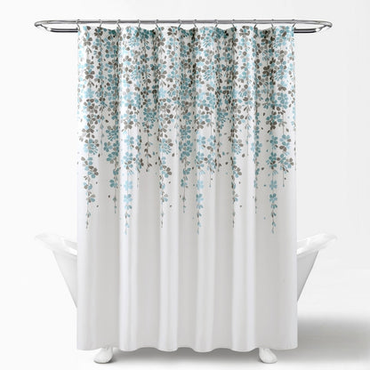 Lush Decor Weeping Flower Shower Curtain